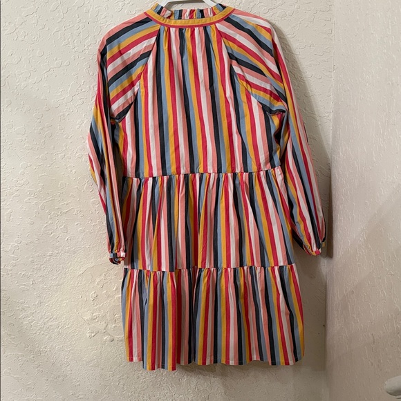 J. Crew Multicolor Striped Tiered Dress - Picture 6 of 9